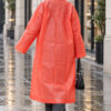 Waterproof Raincoat Orange - الصورة 4