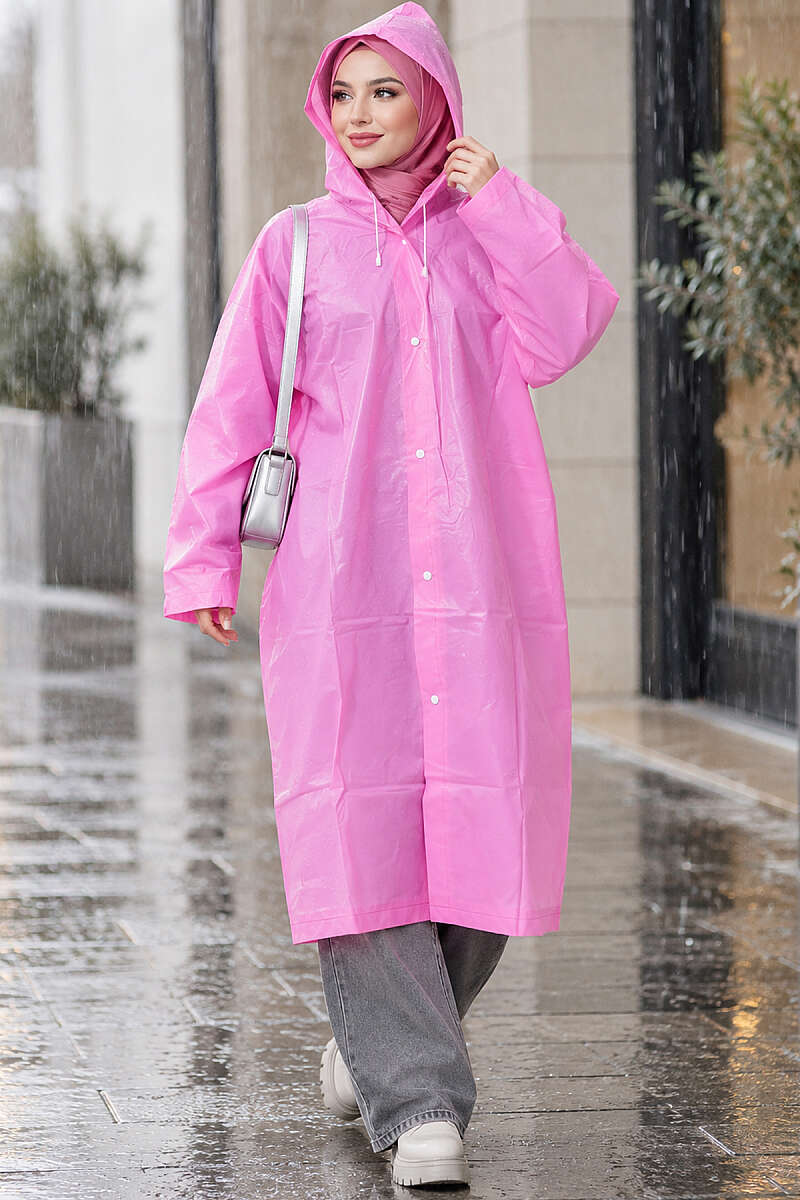 Waterproof Raincoat Pink – Bild 3