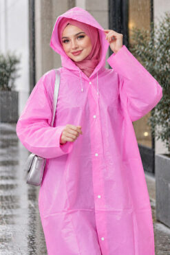 Alternative view of Waterproof Raincoat Pink