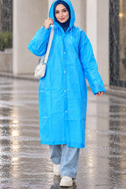 Alternative view of Waterproof Raincoat Saxon Blue