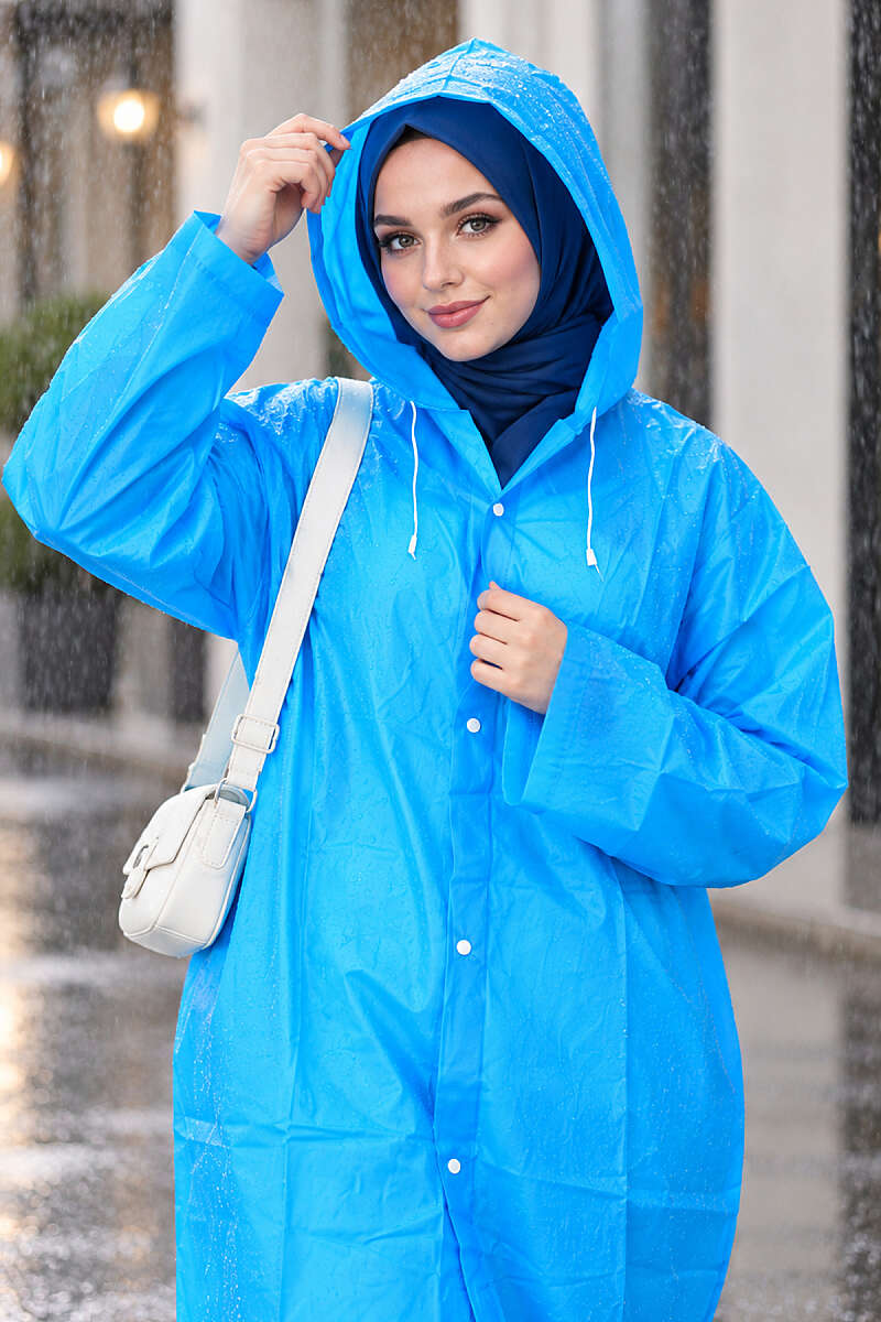 Waterproof Raincoat Saxon Blue – Bild 3