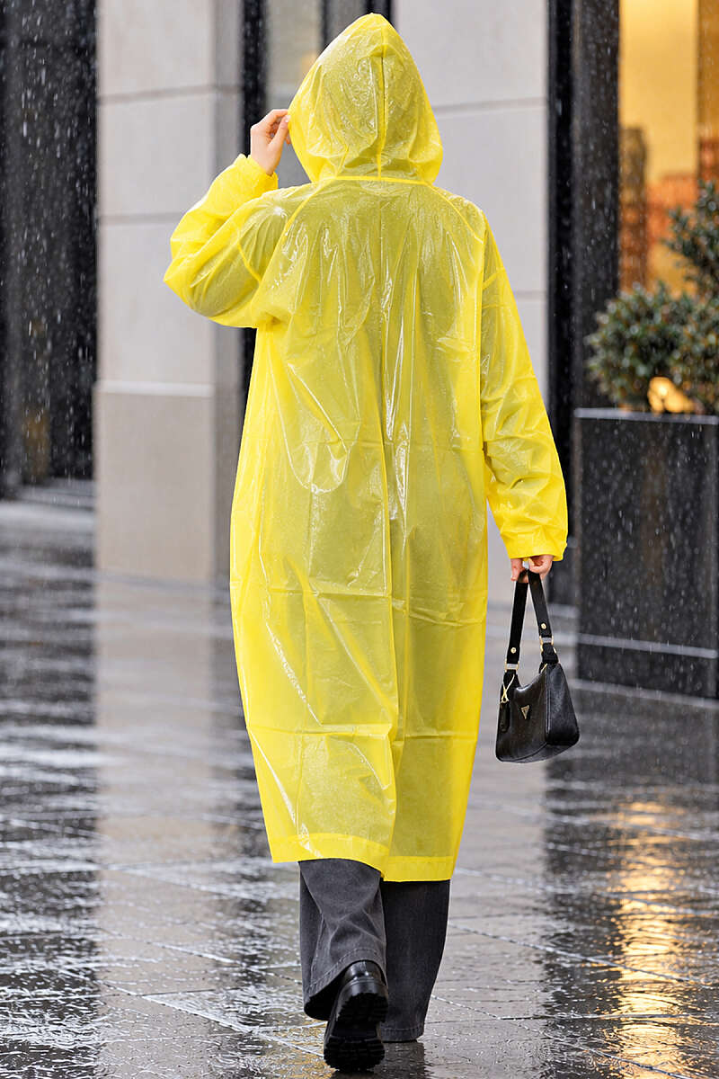 Waterproof Raincoat Yellow - الصورة 4
