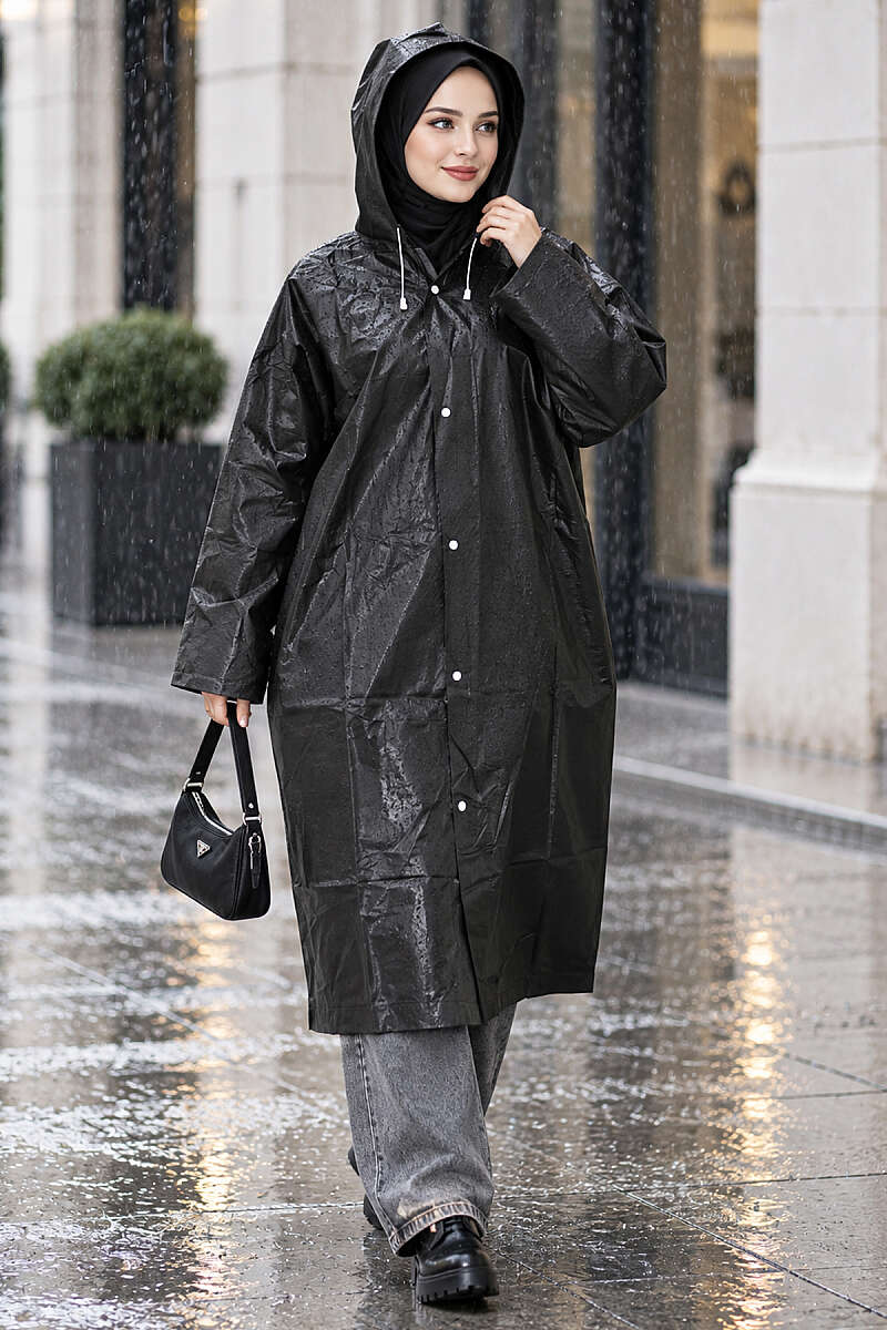 Waterproof Raincoat Black
