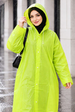 Alternative view of Waterproof Raincoat Green