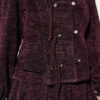 Stone Brit Button-Detail Hem Edge Two-Piece Set Plum – Image 4