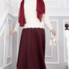 Stone-Embellished Buttoned Short Angora Cardigan Ecru - immagine 4