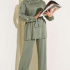 Stone Button Detailing Two-Piece Set Hazel