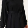 Stone Button Detailing Two-Piece Set Black - Image 4