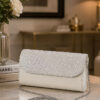 Sparkling Evening Clutch Bag Cream