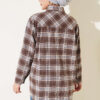 Checkered shirt with a single pocket detail Brown - Afbeelding 3