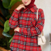 Single-Pocket Plaid Shirt Red - immagine 3