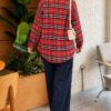 Single-Pocket Plaid Shirt Red - immagine 4