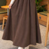Tensel Skirt with Pocket Detail Brown – Bild 3
