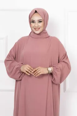 Alternative view of Modest Prayer Dress with Shawl and Zipper