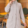 Canvas-Style Two-Piece Set with Pocket and Zip Beige – Bild 2