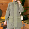 Canvas-Style Two-Piece Set with Pocket and Zip Hazel – Bild 2