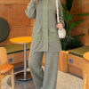 Canvas-Style Two-Piece Set with Pocket and Zip Hazel – Bild 4