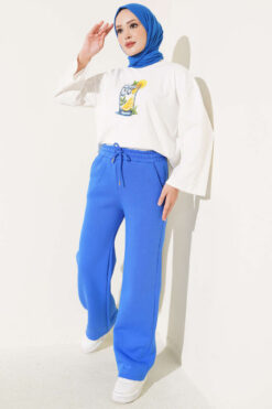 Alternative view of Three-Thread Pocket Pants Blue