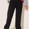 Three-Thread Pocket Pants Black