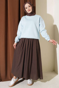 Alternative view of Three-Thread French Terry Sweatshirt Baby Blue