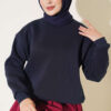 Three-Thread French Terry Sweatshirt Navy Blue