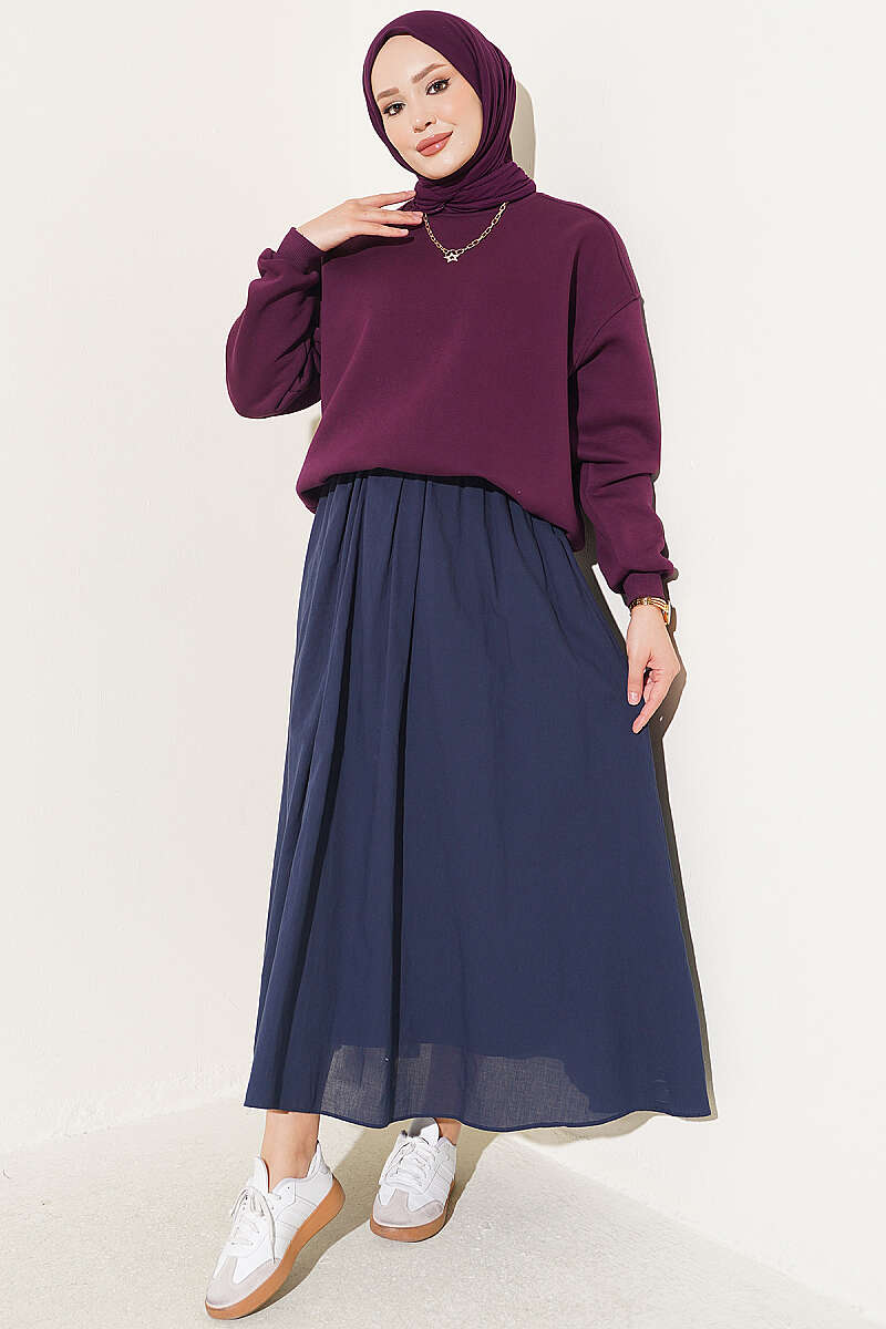 Three-Thread French Terry Sweatshirt Plum - immagine 2
