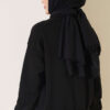 ⁦Three-Thread French Terry Sweatshirt Black⁩ - الصورة ⁦3⁩