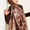 Triangle Pattern Bamboo Crinkle Scarf Latte - immagine 2