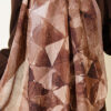 Triangle Pattern Bamboo Crinkle Scarf Latte - immagine 4