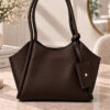 Long-Handled Wallet with Detailed Purse Dark Brown