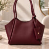 Long-Handled Wallet with Detailed Purse Burgundy