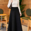 Long Scuba Skirt Black – Bild 2