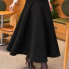 Long Scuba Skirt Black – Bild 3
