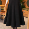 Long Scuba Skirt Black – Bild 4