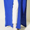 Long Ribbed Knit Tunic with Side Slit Details Saxon Blue - immagine 4