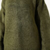 V-Neck Ribbed Knit Tunic Khaki - Imagen 4