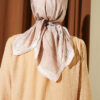 Verona Patterned Bamboo Crinkle Scarf Beige – Image 3