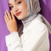 Verona Patterned Bamboo Crinkle Scarf Beige – Image 6