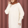 Vinea Diamond Pattern French Terry Knit Sweater Ecru - immagine 2
