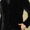 Fur-Collared Quilted Short Jacket Black – Image 4
