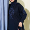 Embroidered Sequin Tunic Navy Blue
