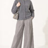 Lace-Trimmed Cardigan with Stone Embellishments Smoke - Afbeelding 3