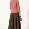 Lace-Trimmed Cardigan with Stone Embellishments Rose Dust – Image 4