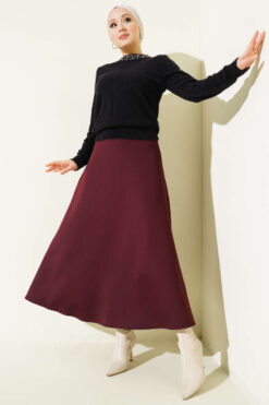 Alternative view of Embellished Neckline Chenille Sweater Black