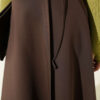 Side Tie Scuba Skirt Dark Brown – Bild 4