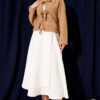 Side Tie Scuba Skirt White – Bild 2