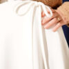 Side Tie Scuba Skirt White – Bild 4