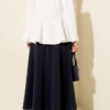 Side Tie Scuba Skirt Navy Blue – Bild 3