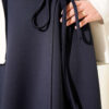 Side Tie Scuba Skirt Navy Blue – Bild 4