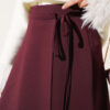 Side Tie Scuba Skirt Plum - immagine 4